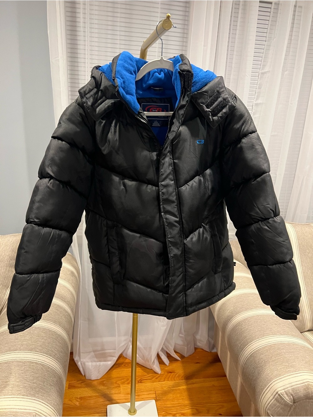 Kids Black Puffer Jacket